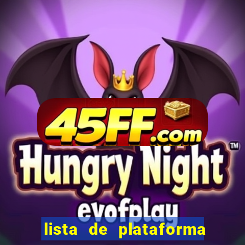 lista de plataforma de jogos